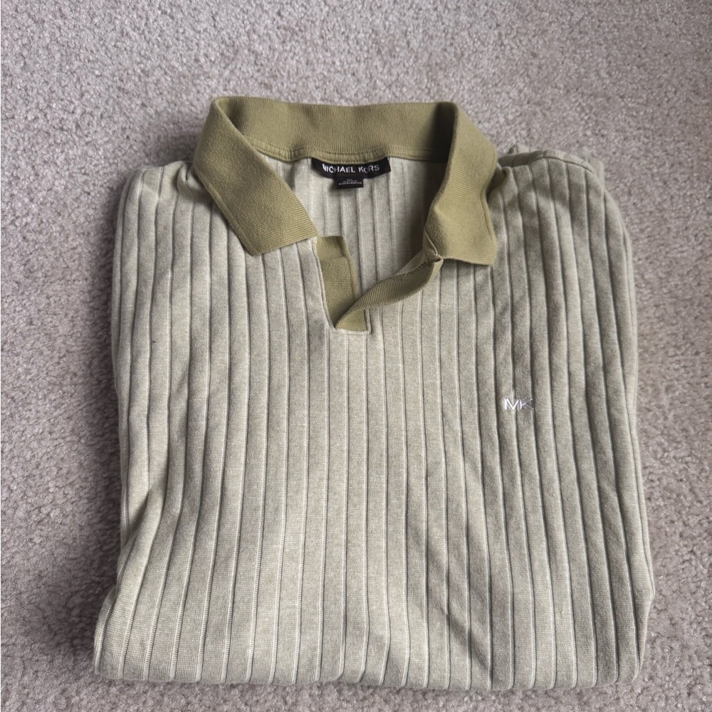 Michael Kors Sage Green Polo Shirt